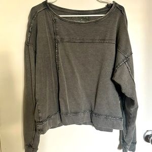Pilcro Gray Crew Neck Sweater